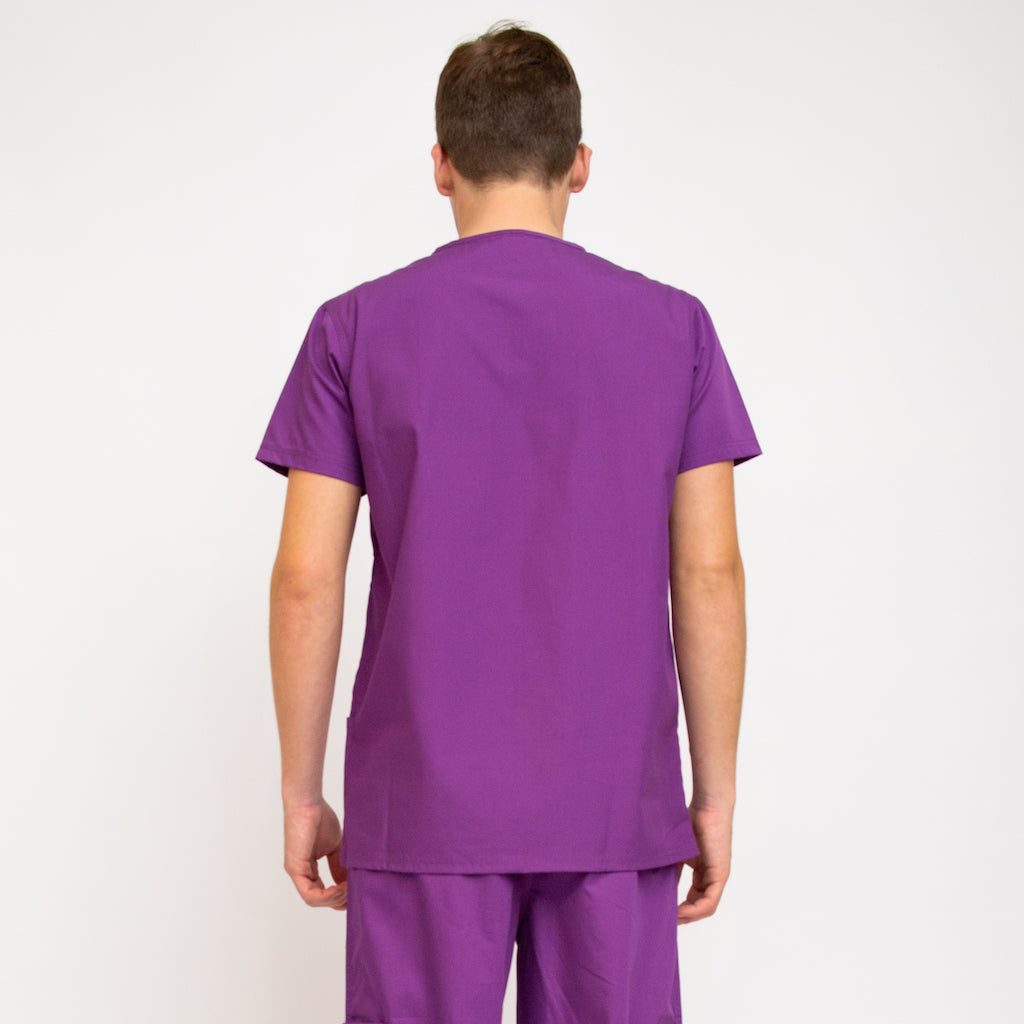 Designer Medical Scrub Tops Purple
