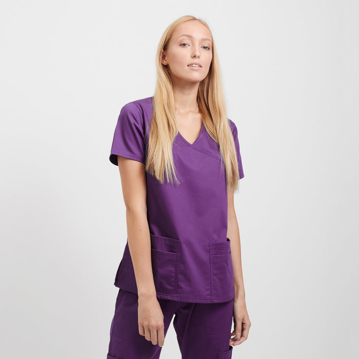 Purple Classic Fit Medical Scrubs Women