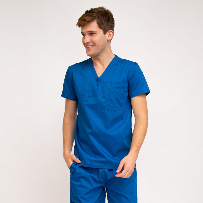 Men's Classic Fit Medical Top Royal Blue