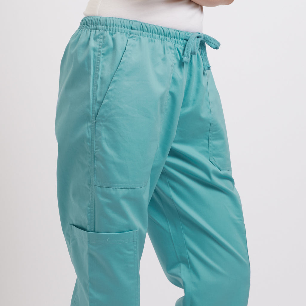 Wrinkle free Scrub Pant Sea Blue