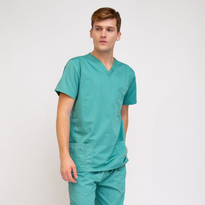 Men's Classic Fit Medical Top Sea Blue